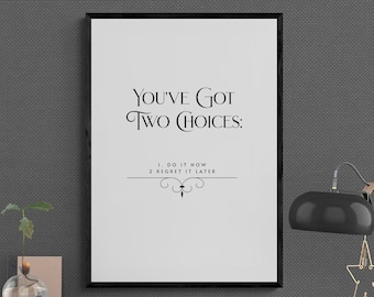 Motiverande val-affisch: Fånga dagen, inspirerande väggdekoration