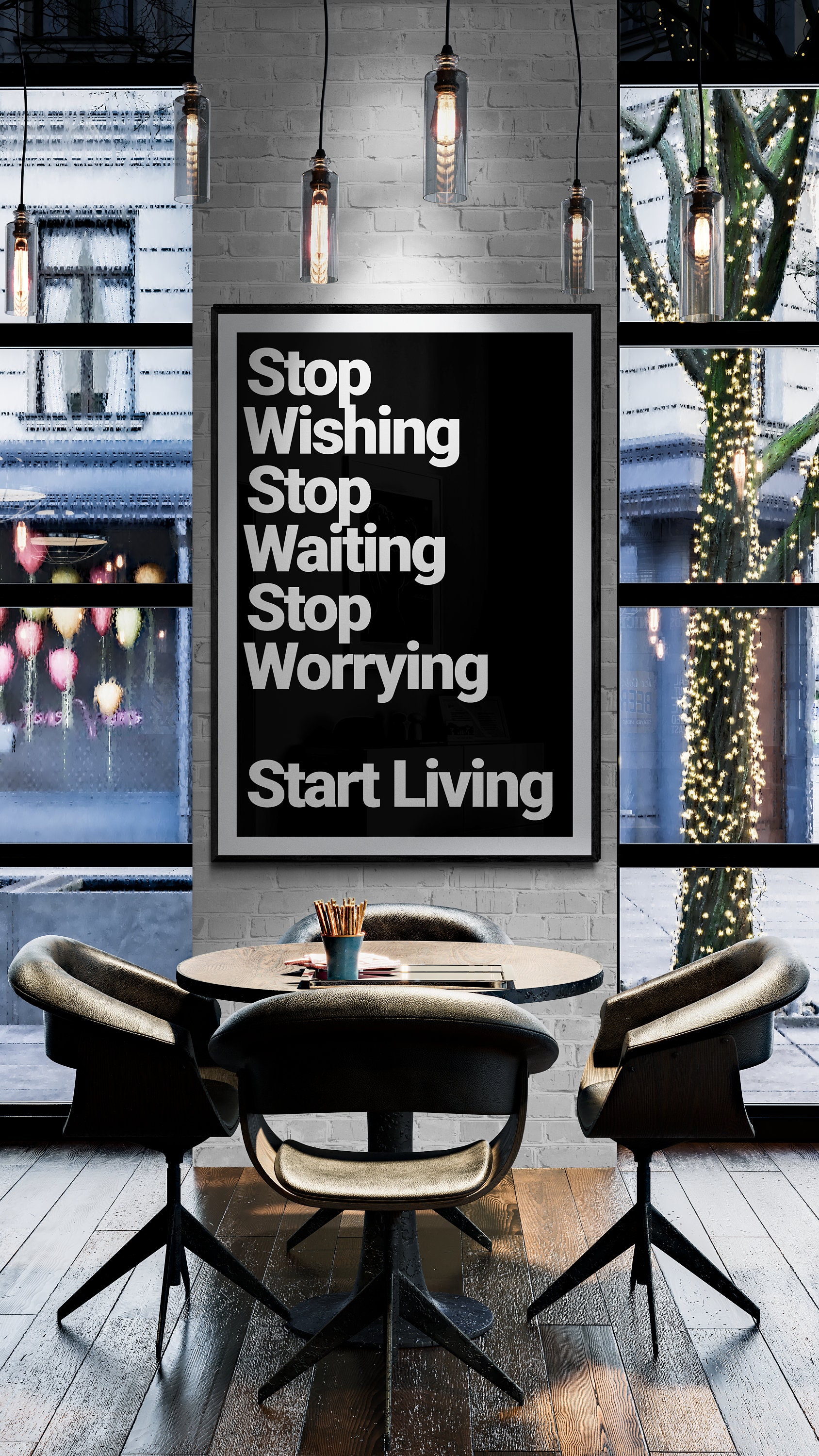 Image result for Start Living Poster: Motivational Wall Art Print - Etsy