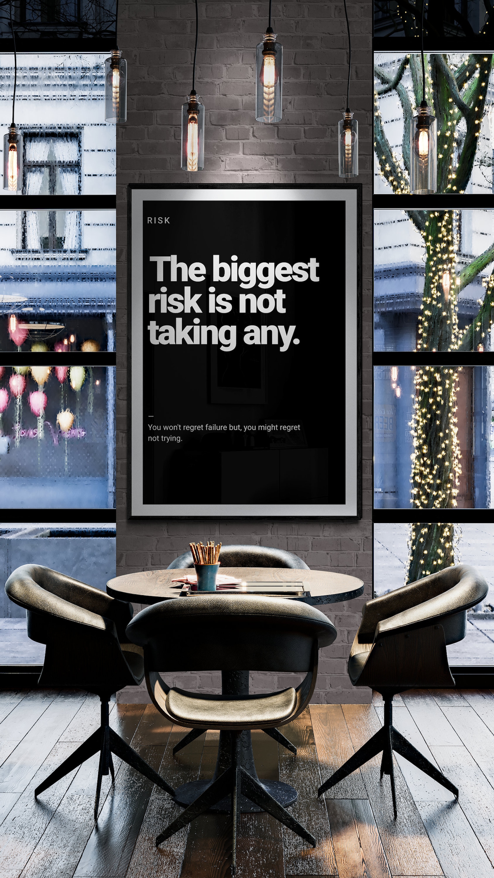 Taking Risks Art Motivational 'take Risks' Art Print: Gym & Office Decor - Etsy
