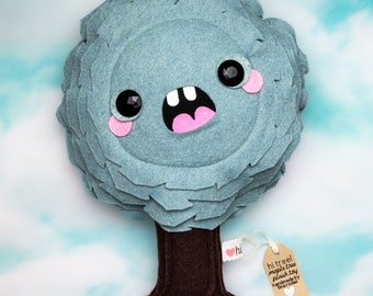 Almohada de peluche con forma de árbol de arce extragrande