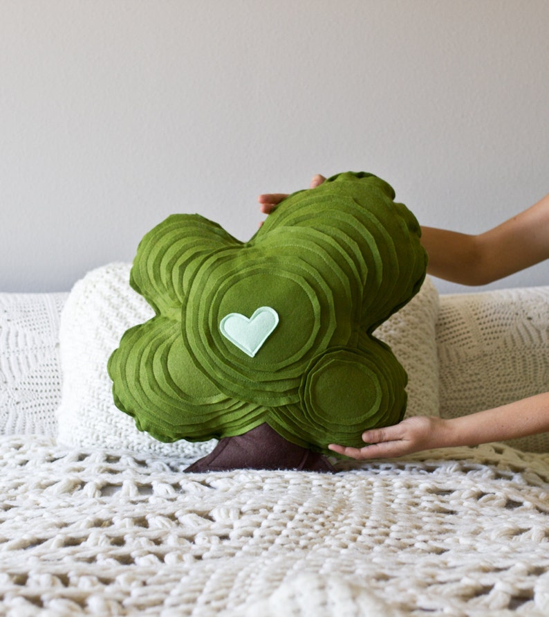 Tree Pillow Oak Tree Etsy
