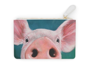 Piggy art Mini Clutch Bag