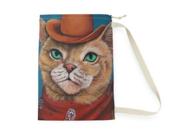 Cowboi Kitty Laundry Bag