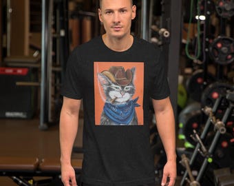 Pedro Catspal Cowboy Cat Art Unisex t-shirt