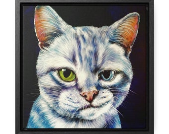 Smirky cat art print