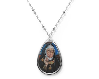 Sister Katherine Mary Kush Oval Necklace