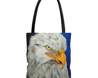 George the Eagle Artwork on AOP Tote Bag