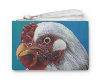 Chicken art Clutch Bag