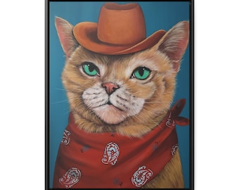 Cowboi Kitty art print