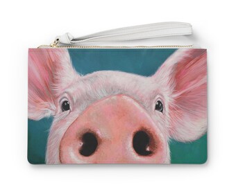 Piggy art Clutch Bag