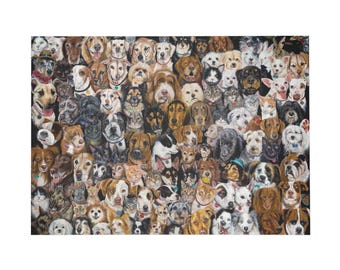 Pets of Santa Cruz Art Puzzle