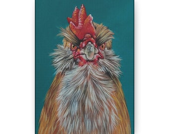 Edward the Rooster 5x7 Art Print