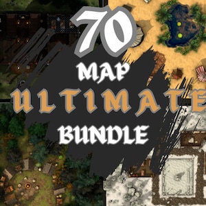 70 Battlemaps DnD Maps Bundle Dungeons and Dragons Battlemap dnd presente para Dungeon Master presentes dnd presentes Dnd terreno imprimível dnd telha