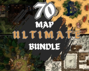 70 Battlemaps DnD Maps Bundle Dungeons and Dragons Battlemap dnd gift for Dungeon Master gifts dnd gifts Dnd terrain printable dnd tile