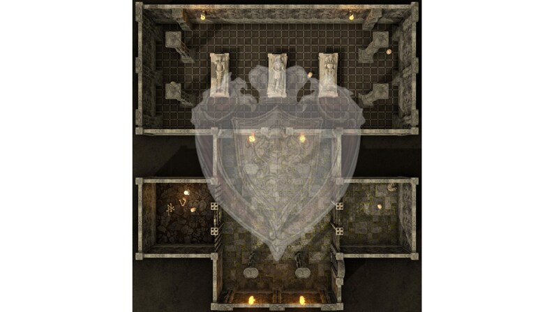 Dungeon Battlemaps Dnd Maps Bundle Dungeons and Dragons Battlemap Dnd ...