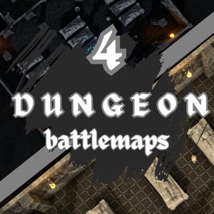 Dungeon Battlemaps DnD Maps Bundle Dungeons and Dragons Battlemap dnd gift for Dungeon Master gifts dnd gifts Dnd terrain printable dnd tile