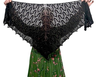 Little Raven Shawl PDF Knitting Pattern Download