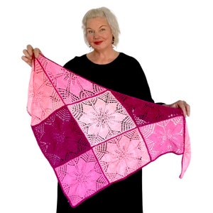 Cosmos Blossom Shawl PDF Knitting Pattern Download