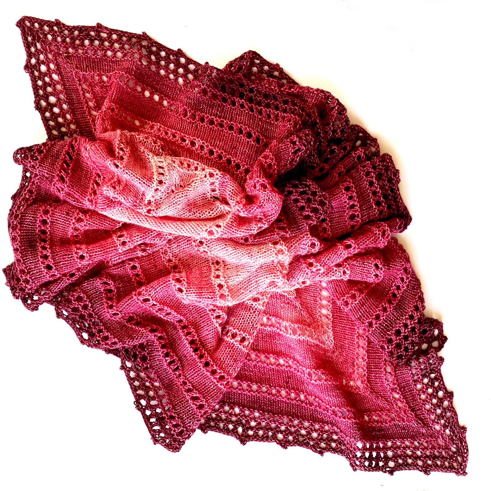 Cherryberry Wrap PDF Knitting Pattern Download Etsy