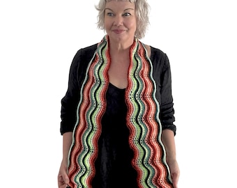 Wibbly-Wobbly Scarf PDF Knitting Pattern Download