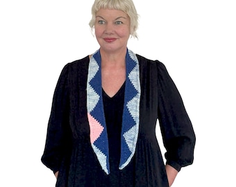 Snaggletooth Scarf PDF Knitting Pattern Download