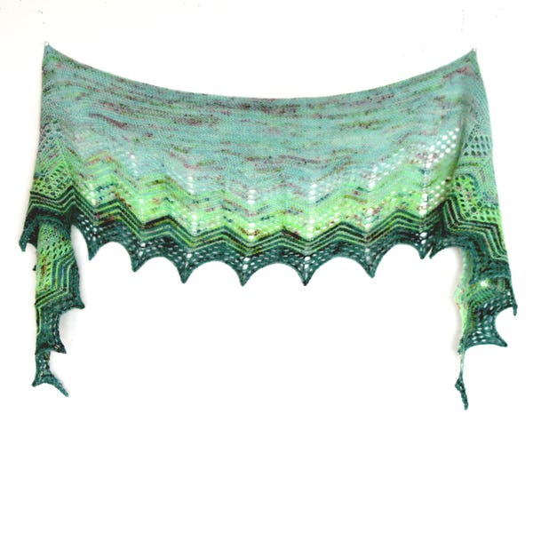 Kimba Shawl  PDF Knitting Pattern Download English, French and Italian translations included