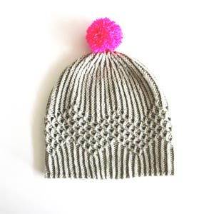 Mendia Hat PDF Knitting Pattern Download English and French Translations Included