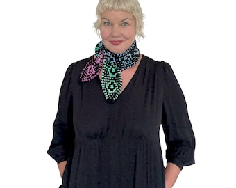 Moonflowers Scarf PDF Knitting Pattern Download