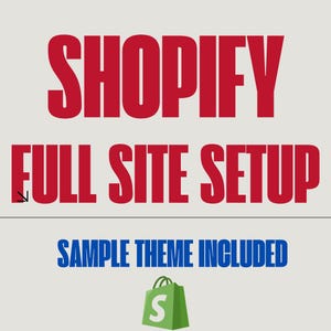 Shopify Theme Installation Shopify Store Setup + Free Theme Included Premium Shopify Theme Shopify Store Set up Custom Shopify Design Site