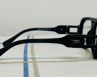 Cazal Sunglasses Full Black Frame Clear Lens Vintage Eyewear