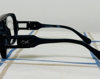 Cazal Sunglasses Full Black Frame Clear Lens Vintage Eyewear