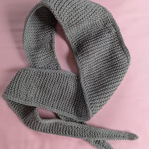 Hand knit Sophie Scarf | Small Knitted Scarf | Handmade Gift | Knitted Neck Scarf | Small Skinny Neckerchief