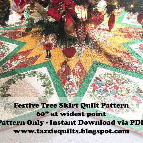 Lone Star Christmas Tree Skirt Pattern Etsy