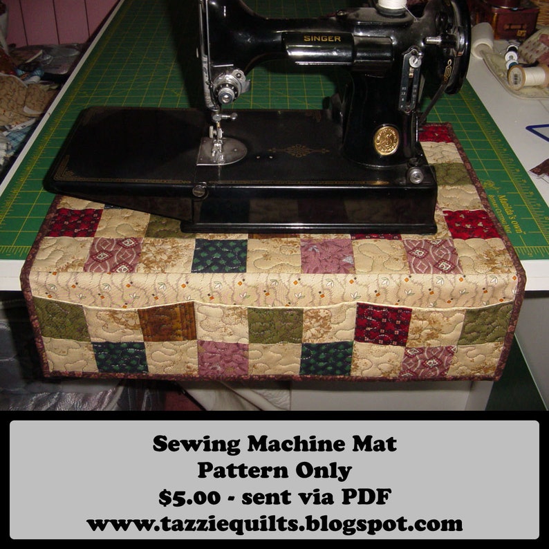 Quilted Sewing Machine Mat Pattern Etsy