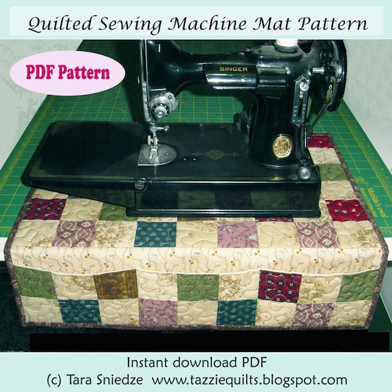 Quilted Sewing Machine Mat Pattern