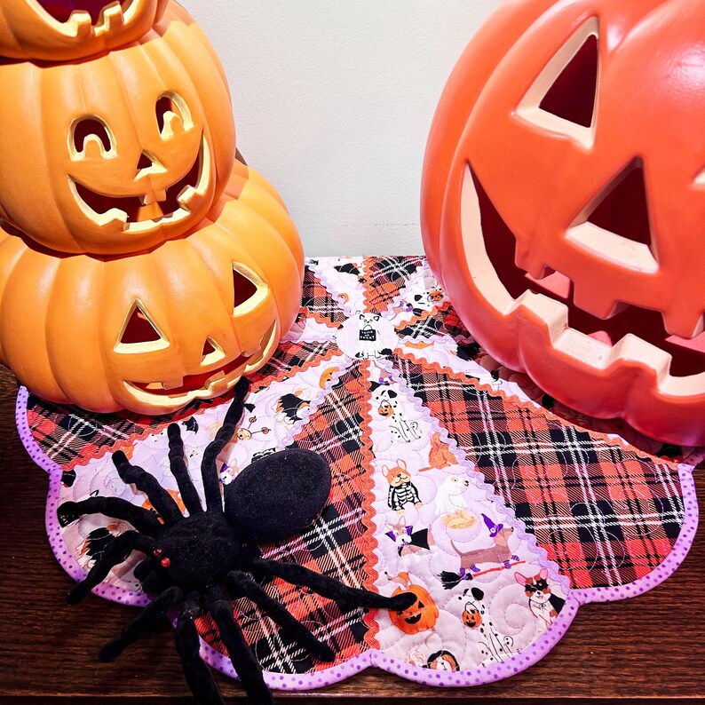 Quilted Halloween Table Topper Pattern - PDF Pattern - Slightly Spooky ...