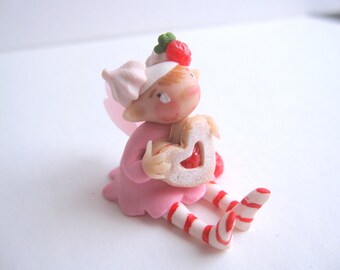 Figurine miniature of Valentine pixie valentine elf gift