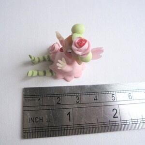 Tiny flower fairy figurine image 3