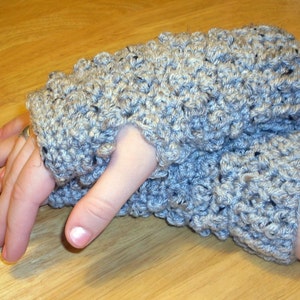 Crochet Pattern for Making Short and Sassy Bobble Fingerless Gloves PDF Pattern Instant Download