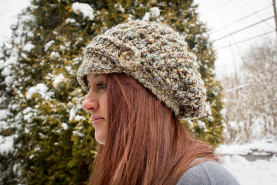 Chunky Newsboy Hat Newsboy Crochet 