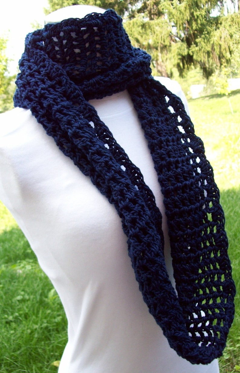 Pattern Directions for Making a Crochet Infinity Cowl Scarf PDF Pattern image 4