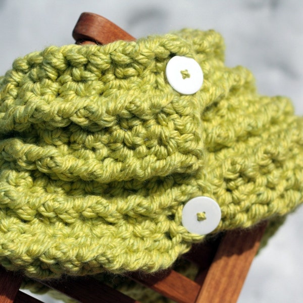 Crochet Pattern for a Chunky Cowl Neck Warmer Scarflet Crochet PDF Instant Download