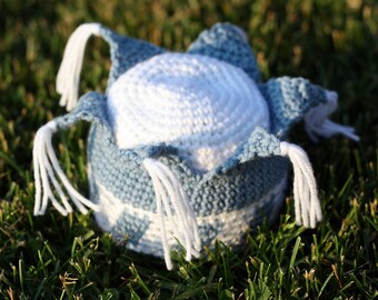 Instant Download Crochet Pattern for Little Blue Prince Hat Photo Prop PDF Royal Prince Fantasy