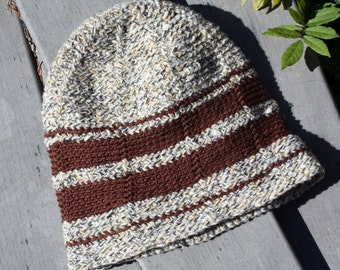 Crochet Pattern for a Man's Watchman Crochet Hat Beanie Cap  - Instant Download Winter Hunting