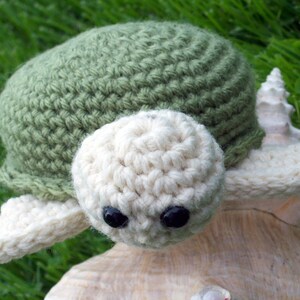 Crochet Pattern for Making an Amigurumi Sea Turtle PDF Pattern