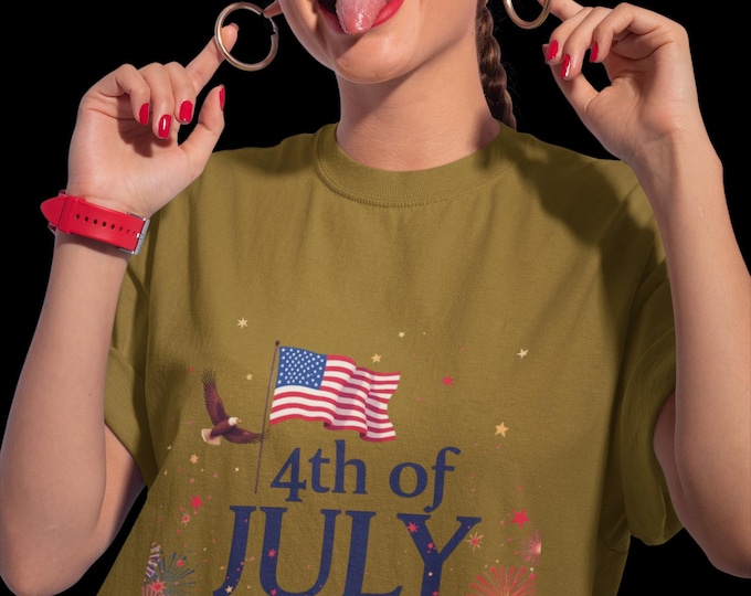 Patriotic 4th of July Unisex T-Shirt | Independence Day Tee, American Pride Shirt, Summer BBQ Outfit, Vintage Graphic Tee, Freedom [...]