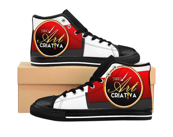 PAPAArtistic Women's Classic Sneakers, Unique High-Top Shoes, Stylish Footwear for Art Lovers, Trendy Sneakers for Every Occasion, Gift for