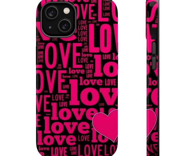 PAPAVibrant Love Magnetic Tough Cases - Perfect for Valentine's Day, Gifts, Phone Protection, Unique Fashion Accessories, Heart Design