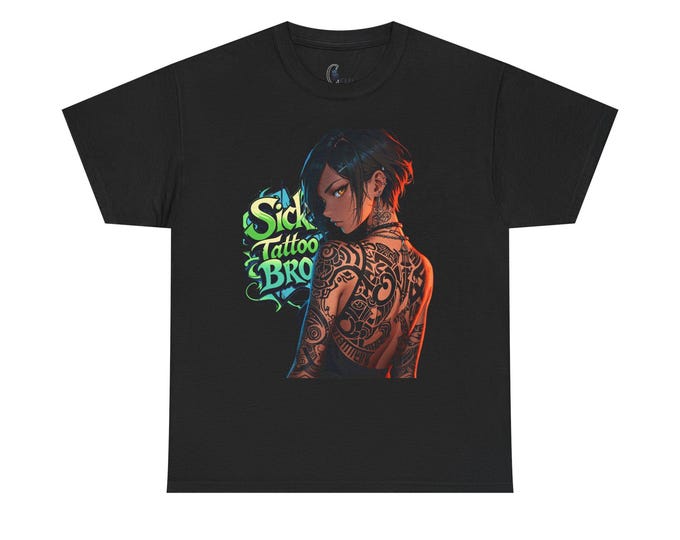 PAPASick Tattoo Bro Graphic Tee | Cool Casual Wear, Unique Gift for Tattoo Lovers, Art Enthusiasts, Birthday & Streetwear Style