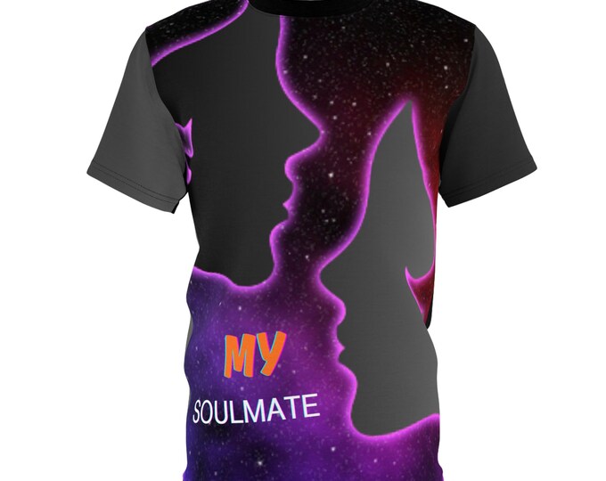 PAPACosmic Soulmate Tee - Perfect Gift for Couples, Astro Lovers, Date Night, Love Declaration, Unique Art Shirt